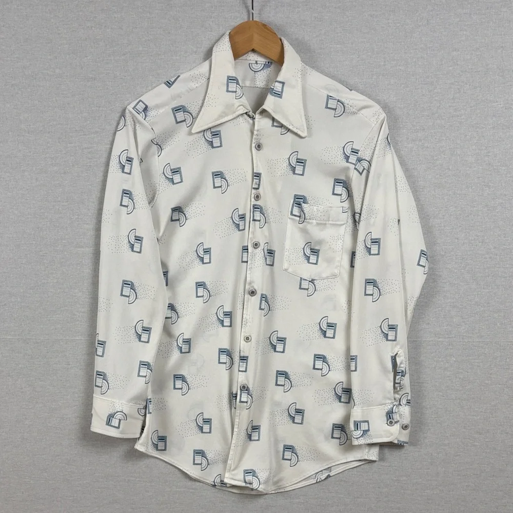 Vintage 1970's polyester shirt - Picture 1 of 6
